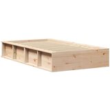  Konstrukcija postelje Voskast rjav 75 x 190 cm, (5000121291) | Shoptok.si