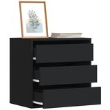 Furnova Kotni predalnik črn 60x41x58 cm inženirski les, (22105549) | Shoptok.si