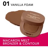 Bourjois Macaron Melt Bronzer & Contour bronzer in puder za konture 2 v 1 odtenek 01 Vanilla Foam 5 g | Shoptok.si