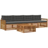  Set vanjskih sofa 5 kom. Prirodna i antracit | shoptok.hr
