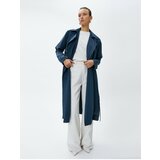 Koton Flowy Double Breasted Trench Coat with Belt cene