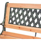  Vrtna klupa 116 cm od lijevanog željeza i masivne jelovine | shoptok.hr