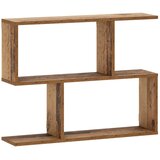  Zidna polica Drvo hrasta 72 x 17 x 55.5 cm prerađeno drvo - Staro drvo 2 odjeljka | shoptok.hr