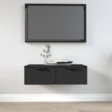 vidaXL Stenska omarica črna 68x30x20 cm inženirski les Cene