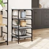  Kolica boja hrasta 45x35x89 5 cm konstruirano drvo | shoptok.hr