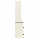  Visoka komoda VIGO bijela 80 x 40 x 176 cm od masivne borovine | shoptok.hr