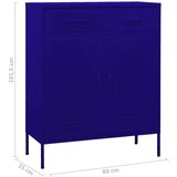 Ormarić za pohranu modri 80 x 35 x 101 5 cm čelični | shoptok.hr