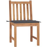 Maison Chic Vrtni stoli - Stol za vrt 2 kosa z blazinami trdna tikovina JS1440, (21879099) | Shoptok.si