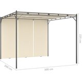  Vrtna sjenica s bočnim zastorom 3 x 3 x 2,25 m krem | shoptok.hr