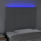  LED uzglavlje svjetlosivo 80x5x118/128 cm od tkanine | shoptok.hr