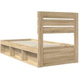  Okvir za krevet s uzglavljem Sonoma hrast 90 x 200 cm | shoptok.hr