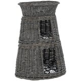  3-dijelni set košara za mačke s jastucima sivi 47x34x60 cm vrba | shoptok.hr