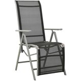 Maison Chic Nastavljiv Vrtni Stoli - Stol za vrt 2 kosa tekstil in aluminij srebrn JS10, (21877202) | Shoptok.si