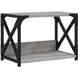  Stalak za pisač 2 razine siva boja hrasta 44x26x31 5 cm drveni | shoptok.hr
