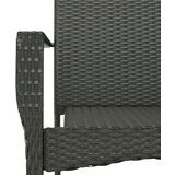  5-dijelni vrtni blagovaonski set s jastucima od poliratana crni | shoptok.hr