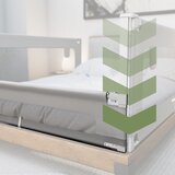  Zaštitna ograda za krevet 180 cm Navlaka 48 Bijelo-siva | shoptok.hr