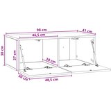 TV ormar za zid 98 x 41 x 30 cm Bijela Konstruirano drvo Zidne | Eponuda.ba
