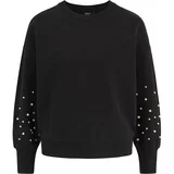 Only Petite Sweater majica 'DINA' crna / biserno bijela