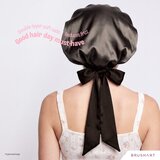 BrushArt Hair Adjustable Satin Bonnet turban za lase Chocolate Brown 1 kos | Shoptok.si