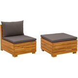  Set lounge namještaja za vrt 2 Komad Smeđa Čvrsto drvo akacije | Eponuda.ba