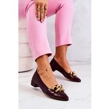 Kesi Leather Lacquered Snakeskin Pumps Chestnut Elissabeth | shoptok.hr