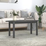 The Living Store Klubska mizica siva 110x55x45 trdna borovina - Klubska Mizica, (21574795) Cene
