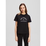 Karl Lagerfeld Majica 'Rue St-Guillaume' crna / bijela | shoptok.hr