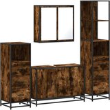 vidaXL 4-dijelni set kupaonskog namještaja boja hrasta drveni | shoptok.hr