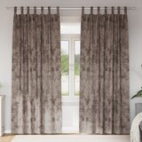 vidaXL žametne zavese 2 kosa z okovom cappuccino 225x140 cm | Shoptok.si