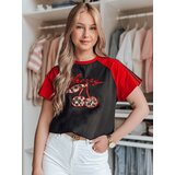 DStreet T-shirt damski z efektem 3D CEKINKA czarny | Shoptok.si