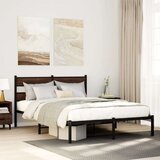  Okvir kreveta bez madraca s uzglavljem boja hrasta 150x200 cm | shoptok.hr