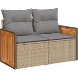  12-dijelni set vrtnih sofa od poliratana s jastucima bež | shoptok.hr