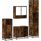  4-dijelni set kupaonskog namještaja boja hrasta drveni | shoptok.hr