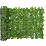 vidaXL Balkonsko platno z zelenim listjem 400x75 cm Cene