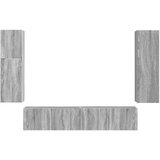  Set TV komoda 4 kom. Siva Sonoma Konstruirano drvo | shoptok.hr