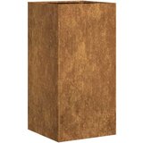 vidaXL Planter Rusty 40x40x80 cm Vremensko odporno jeklo | Shoptok.si