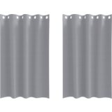 vidaXL Zavjese sa zavjesama 2 pcs Svjetlosiva 175 x 140 cm Poliester | shoptok.hr