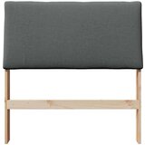  Tapecirani uzglavlje Tamno siva 100 cm Čvrsto borovo drvo | shoptok.hr