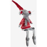  Christmas mouse H67cm grey Cene