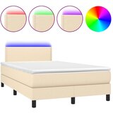  The Living Store Box spring postelja z vzmetnico LED krem 120x190 cm blago - Box Spring Postelja, (21497885) | Shoptok.si