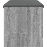  Klupa za hodnik s jastukom Siva Sonoma 80 x 38 x 46 cm | shoptok.hr