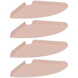  Lebdeća polica s policom 4 pcs Ružičasta 24 x 24 x 2 cm - Ružičasta 24 cm 4 | shoptok.hr