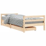 Maison Chic Otroška postelja - Otroški ležaj - Otroški posteljni okvir s predali 90x200 cm trdna borovina, (21698408) Cene