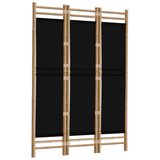  Sklopiva sobna pregrada s 3 panela 120 cm od bambusa i platna | shoptok.hr