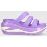 Crocs Natikače Mega Crush Triple Strap za žene, boja: ljubičasta, s platformom, 209842 | shoptok.hr