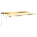  Tenda na automatsko uvlačenje 500x300 cm žuto-bijela | shoptok.hr