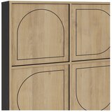 Marckeric Crni/u prirodnoj boji ormarić u dekoru hrasta 100x118 cm Giana – | shoptok.hr