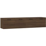 Maison Chic Stenska omarica - Zidna omarica 2 kosa rjav hrast 60x36,5x35 cm inžen. les iu58, (22062440) Cene