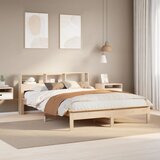 vidaXL Posteljni okvir brez vzmetnice 160x200 cm trdna borovina | Shoptok.si