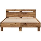  Leseni okvir za posteljo Stari les Trdni predelan les 140 x 200 cm, (5000128543) | Shoptok.si
